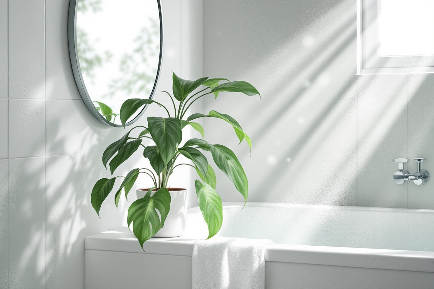 Peur de l’humidité dans la salle de bain cet hiver ? Voici la plante qui régule naturellement !