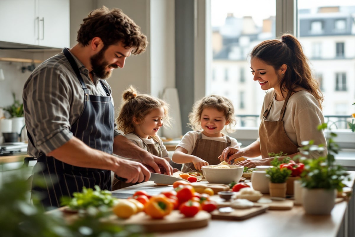 Pourquoi cuisiner ensemble peut booster votre bonheur en famille